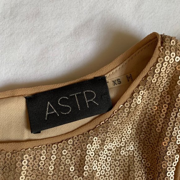 Sequin Gold ASTR Romper - Picture 1 of 4